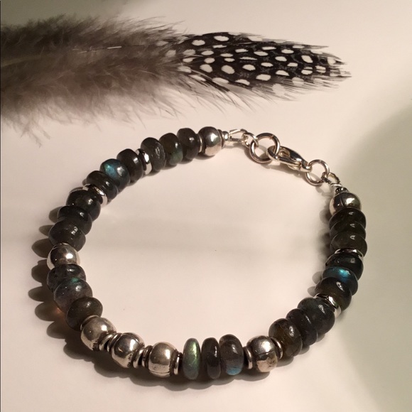brindleracer designs Jewelry - FINAL!👍Labradorite & Sterling Silver Bracelet